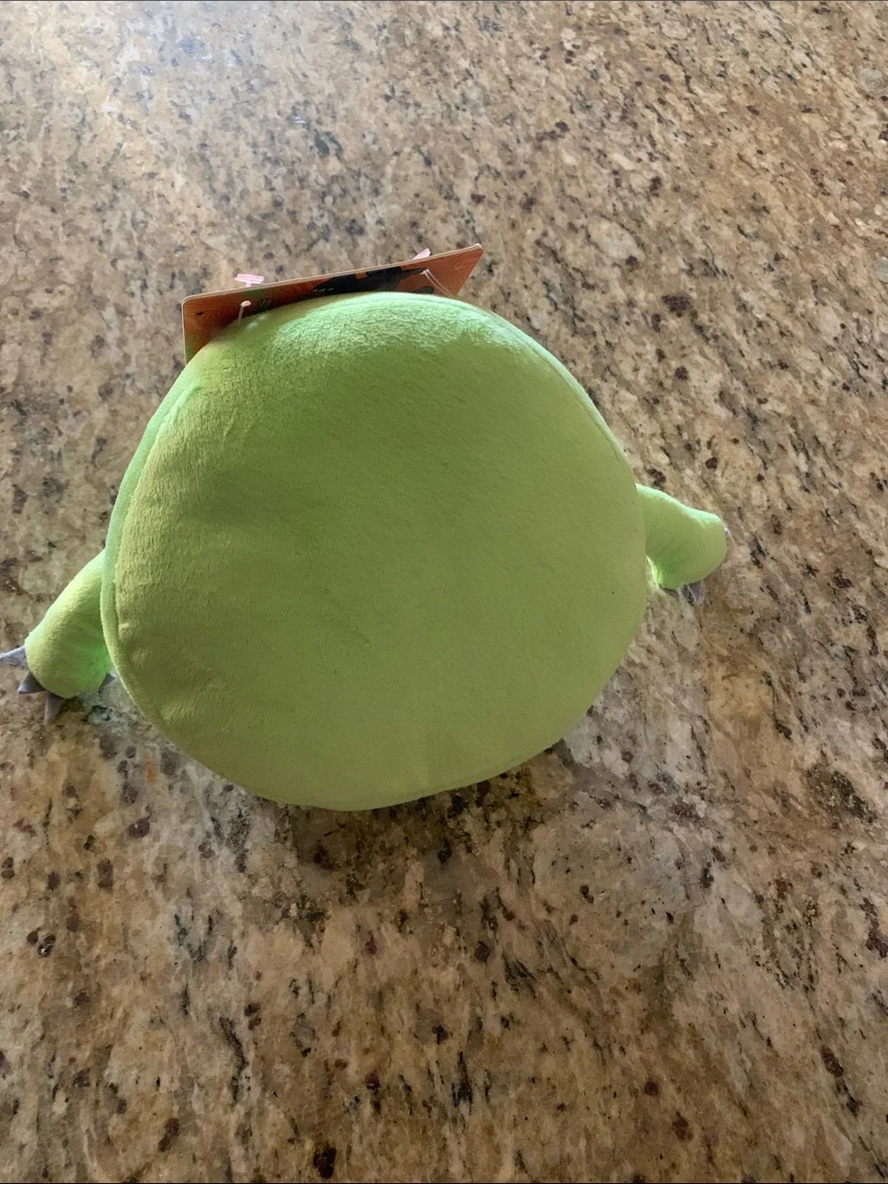 LMT: Plush One-Eyed Monster Dog Toy - Bright Lime Green